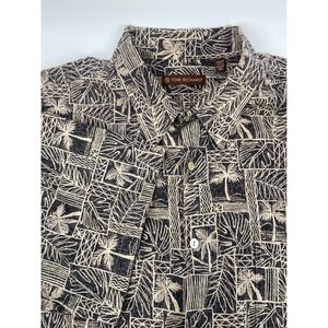 Tori Richard Button Up Shirt Mens‎ 2XL Palm Tree Print Short Sleeve Casual